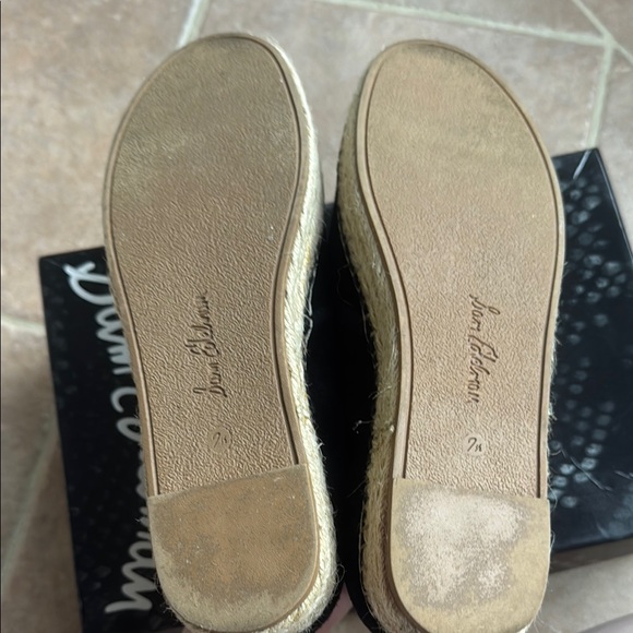 Sam Edelman Black Jute Platform Slip-Ons - Picture 2 of 2